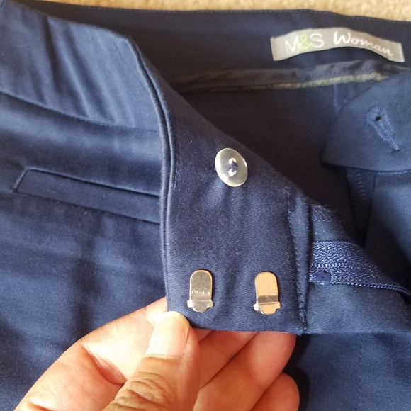 Women’s Marks & Spencer Royal Blue Slim Fit Pants from London - Picture 6 of 12